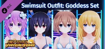 Neptunia Virtual Stars Swimsuit Outfit Goddess Set - PC