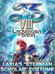 Ys VIII Lacrimosa of DANA - Laxias Eternian Scholar Costume - PC